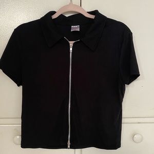 Kid’s Black Zip-up shirt